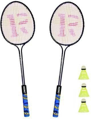 ravisport Double shaft racket 2 pcs with 3 shuttlecock Badminton Kit-picture-2
