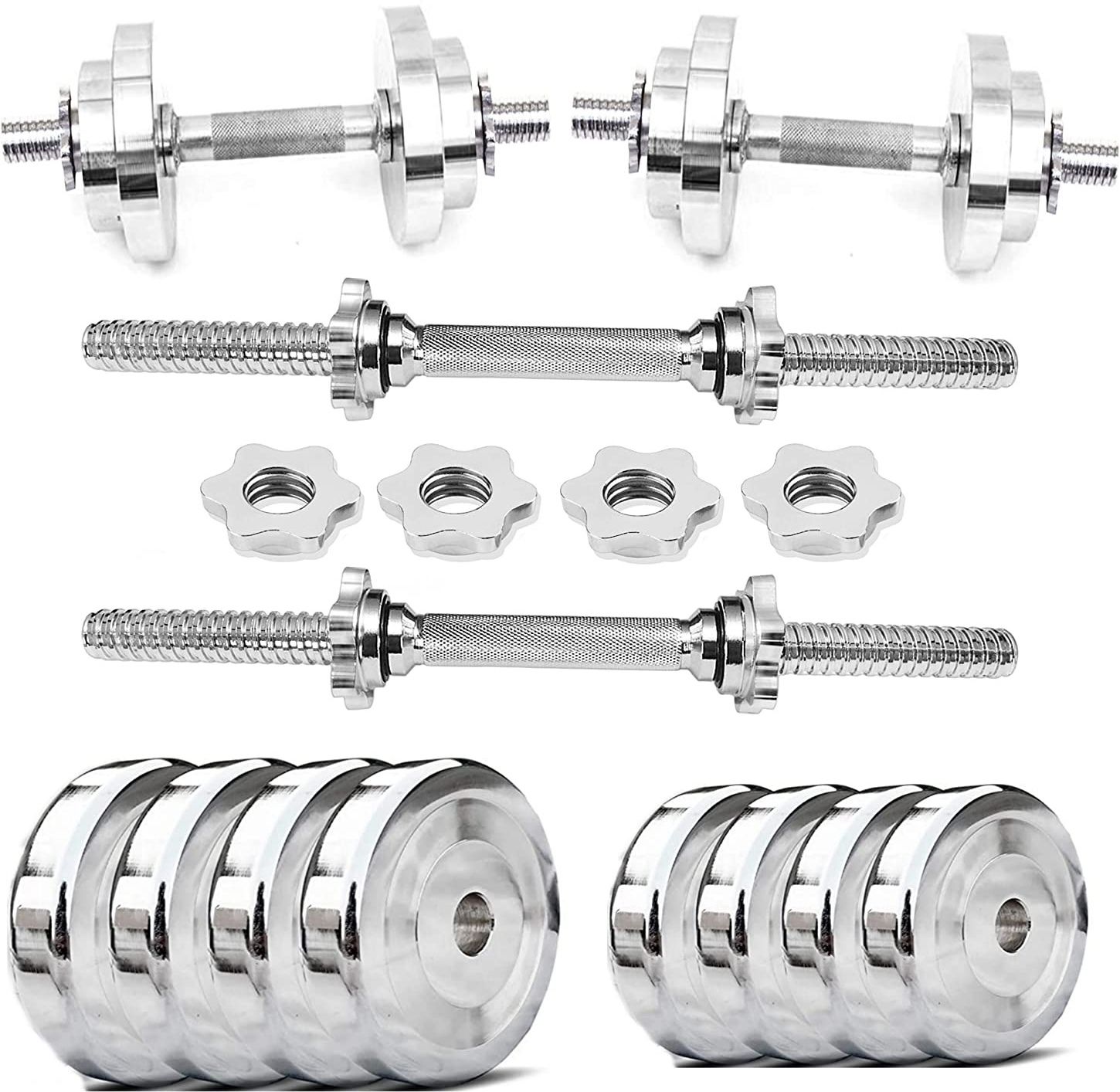 ymd 0.9 kg Home Gym Set, Steel Dumbbell Set, Steel Dumbbell Plates (2.5Kg x 4 + 5Kg x 4) Home Gym Combo-picture-26
