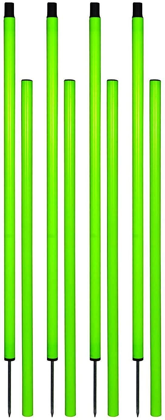 Sports Slalom Poles for Agility Speed Training (Pack of 4, Poles with Dome Base) Regular Agility Pole-image-41