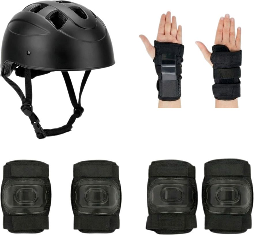 Durable Kids Protective Gear Set (4–10 Years) with Helmet for Outdoor Sports Cycling Kit-image-1
