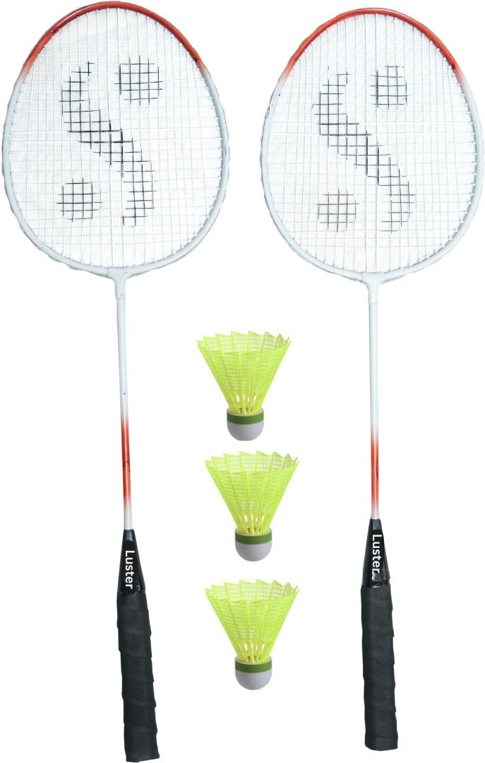 single shaft racket with 3pcs of plastic shuttle Badminton Kit-image-46