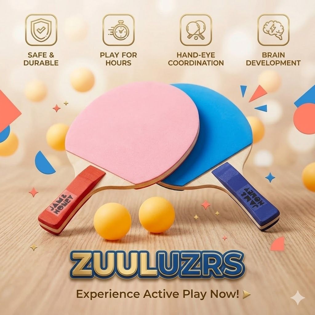 zuuluzrs Fun Practice Toy for Kids | Table Tennis Rebound Trainer Set Table Tennis Kit-picture-4