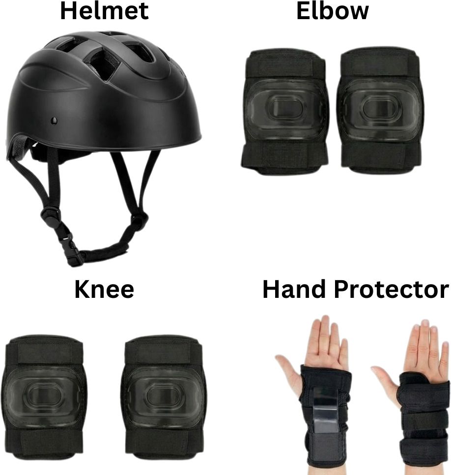shopeleven Lightweight Kids Protective Kit (4–10 Years) with Helmet & Safety Pads for Play Cycling Kit-picture-22