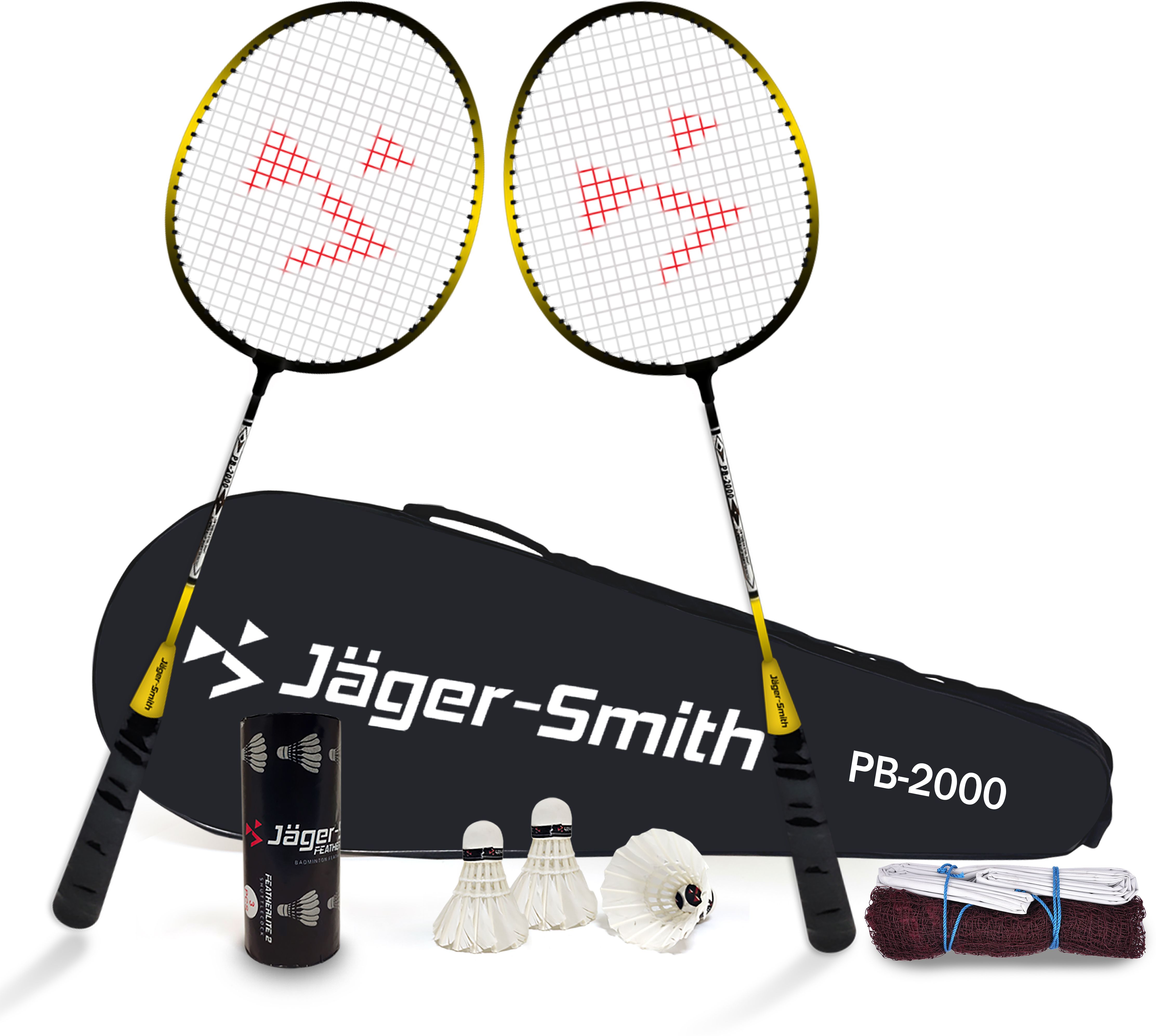 PB-2000 Combo, JSBN-101 & Featherlite 2 Shuttle Badminton Kit-image-40