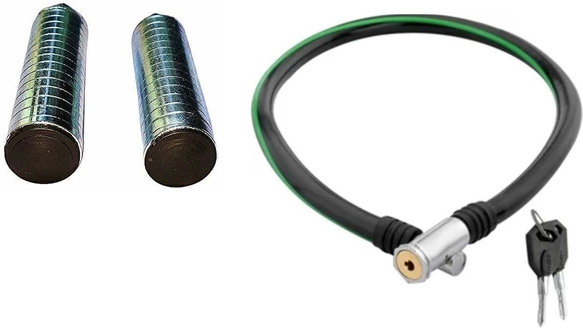 Cycle Cable Key Lock With Foot Rest Stand Cycling Kit