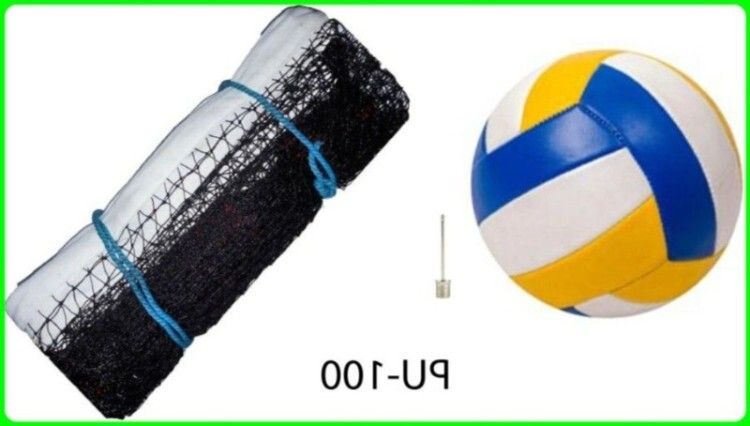 Superb Quality Volleyball With Nylon Net PU 100_A202 Volleyball Kit-image-3