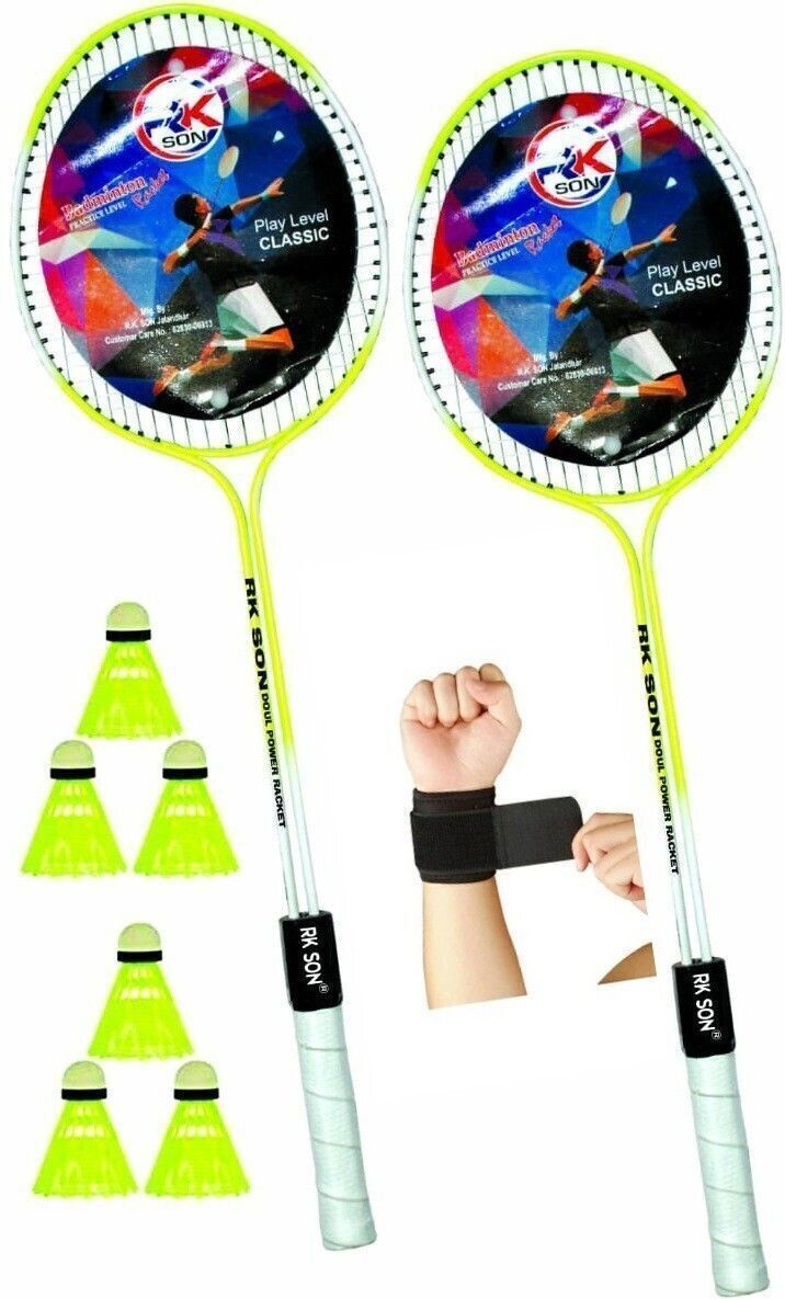 ravisport Max Badminton Set Of 2 Piece Racquet with 6 Piece Badminton Kit-picture-28