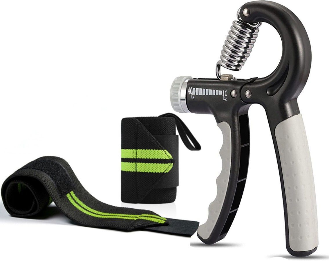 sports Hand Exerciser Grip/Fitness Grip with Wrist Strap For Gym and Fitness Fitness Accessory Kit Kit-image-44