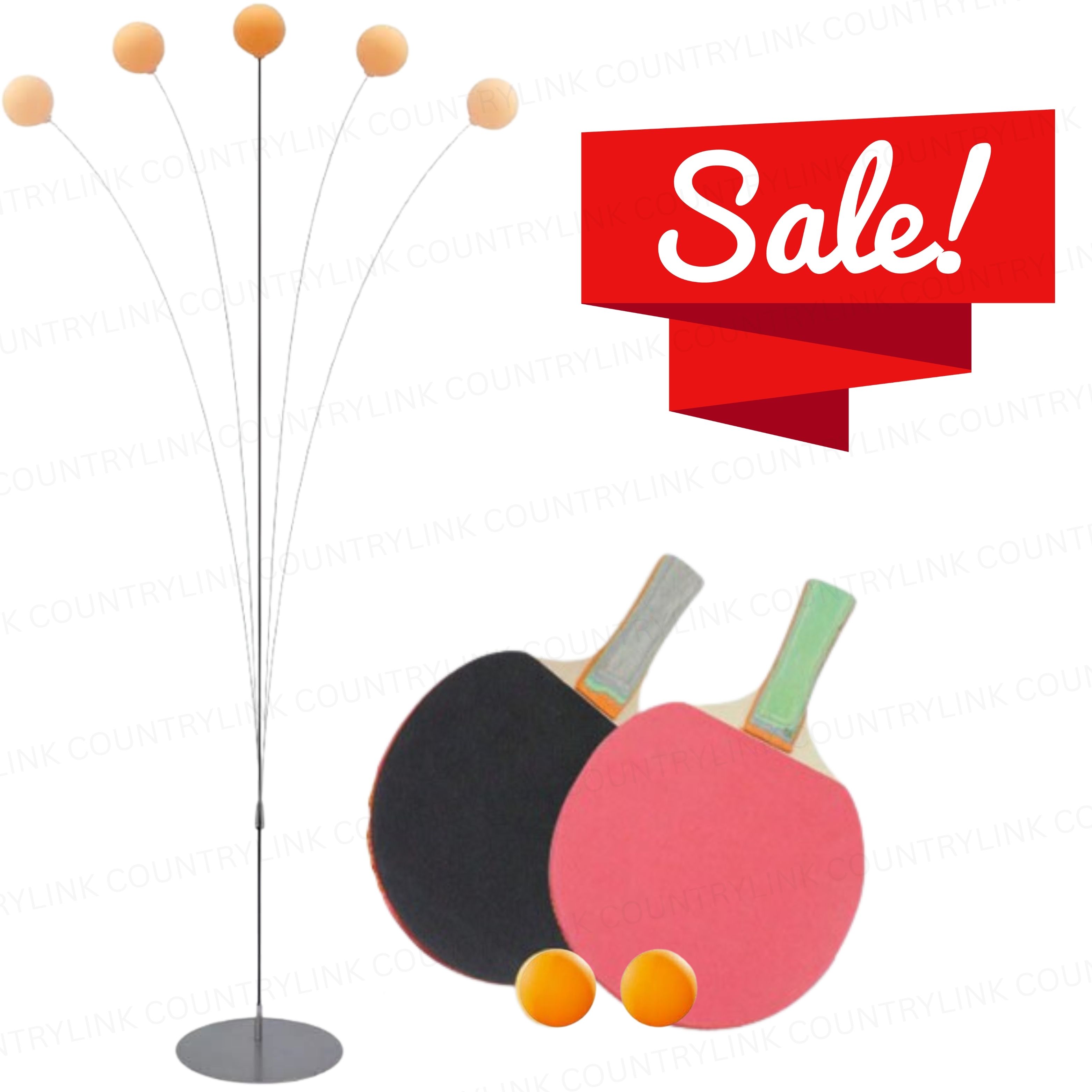 countrylink Professional Table Tennis Practice Set with Elastic Rod and Bounce Ball Kit Table Tennis Kit-picture-15