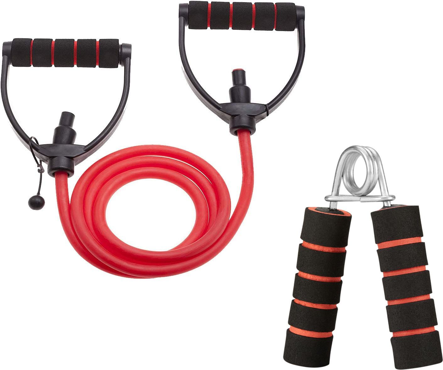 Single Toning Tube With Foam Hand Gripper for Workout Fitness Accessory Kit Kit-image-35