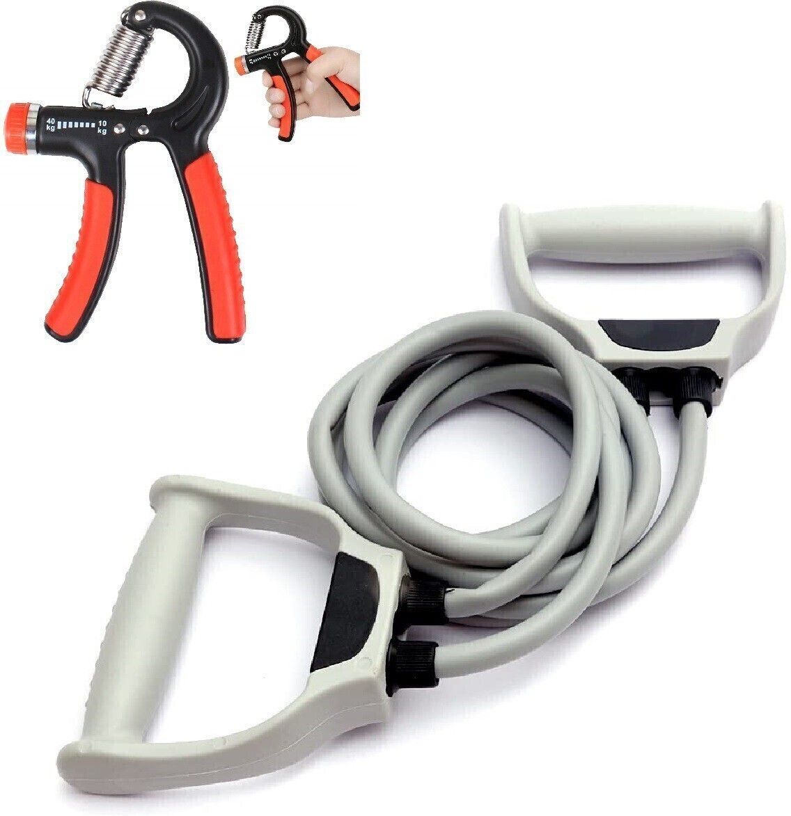 manogyam Fitness Combo Of Toning Tube with Hand Grip for Body Workout Fitness Accessory Kit Kit-picture-23
