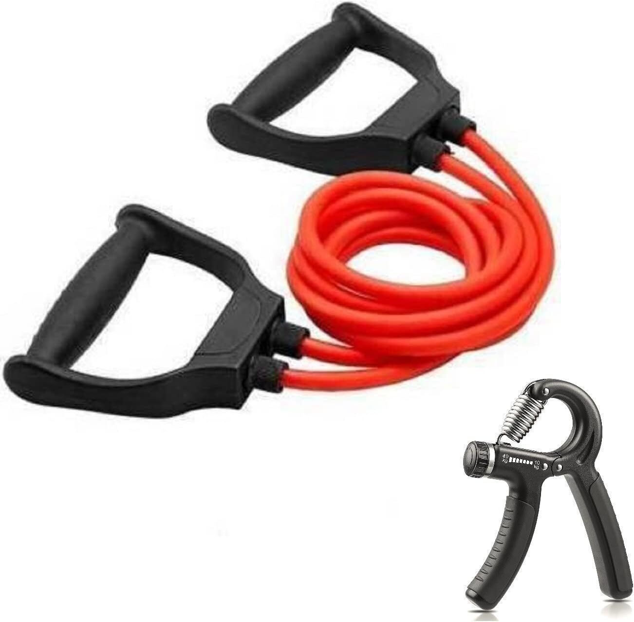 Double Toning Tube 25KG with Counter Hand Gripper Exercise Equipment Fitness Accessory Kit Kit-image-44