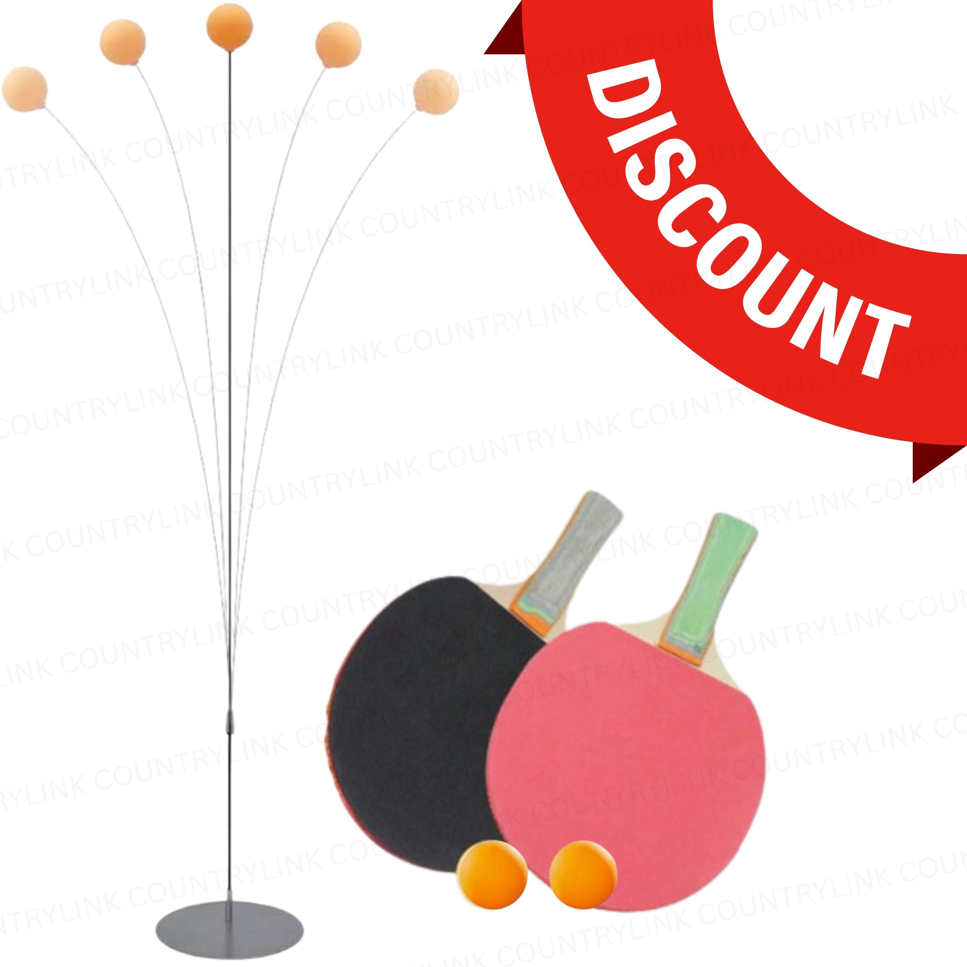 countrylink Table Tennis Trainer Kit with Elastic Shaft Stand and Multiple Practice Balls Table Tennis Kit-picture-4