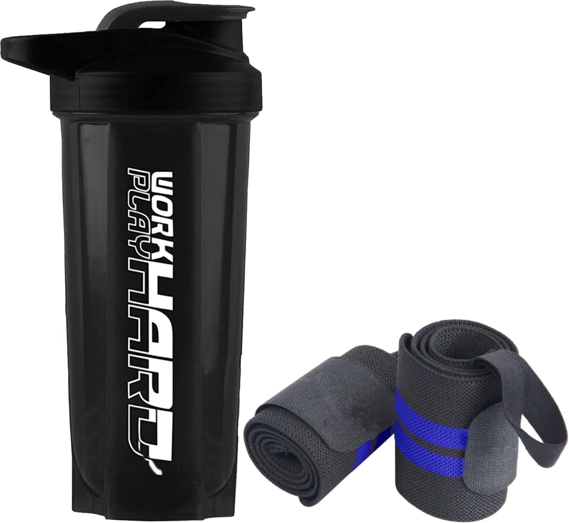 fit focus Amazing Quality Combo of Gym Protein Shaker Bottle with Wrist Support Band Fitness Accessory Kit Kit-picture-37