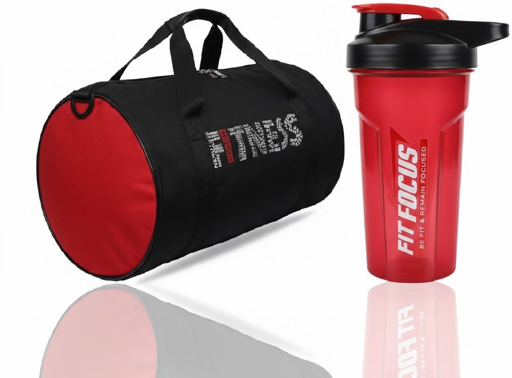 true indian Premium Quality Fitness Gym Bag & New Shaker Combo With Shoulder Strap Fitness Accessory Kit Kit-picture-16