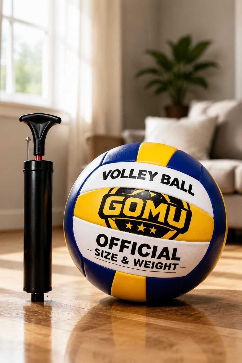 Premium quality PVC Volleyball with pump ( pack of 2 ) best quality product Volleyball Kit-image-41