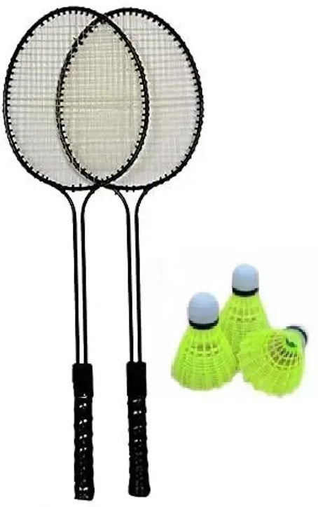 monika sports Badminton Set of 2 PC With 3 Nylon Shuttle Badminton Kit-picture-22