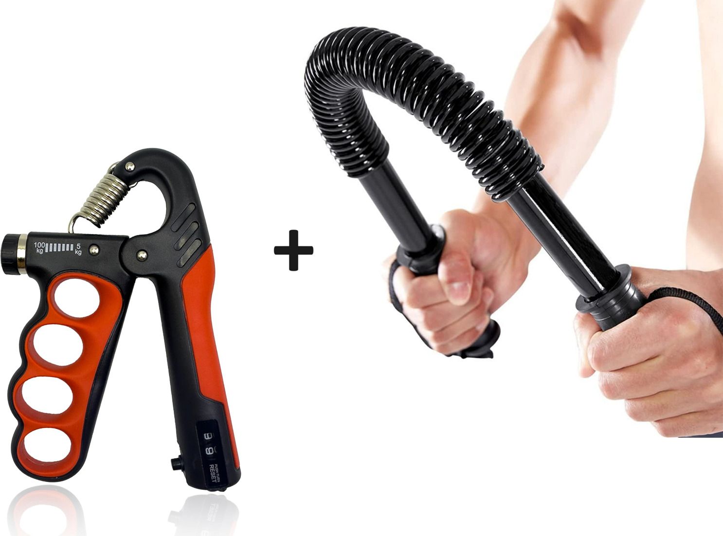 pheonix 5-100Kg Adjustable Hand Gripper with 40kg Power Twister Fitness Accessory Kit Kit-picture-12