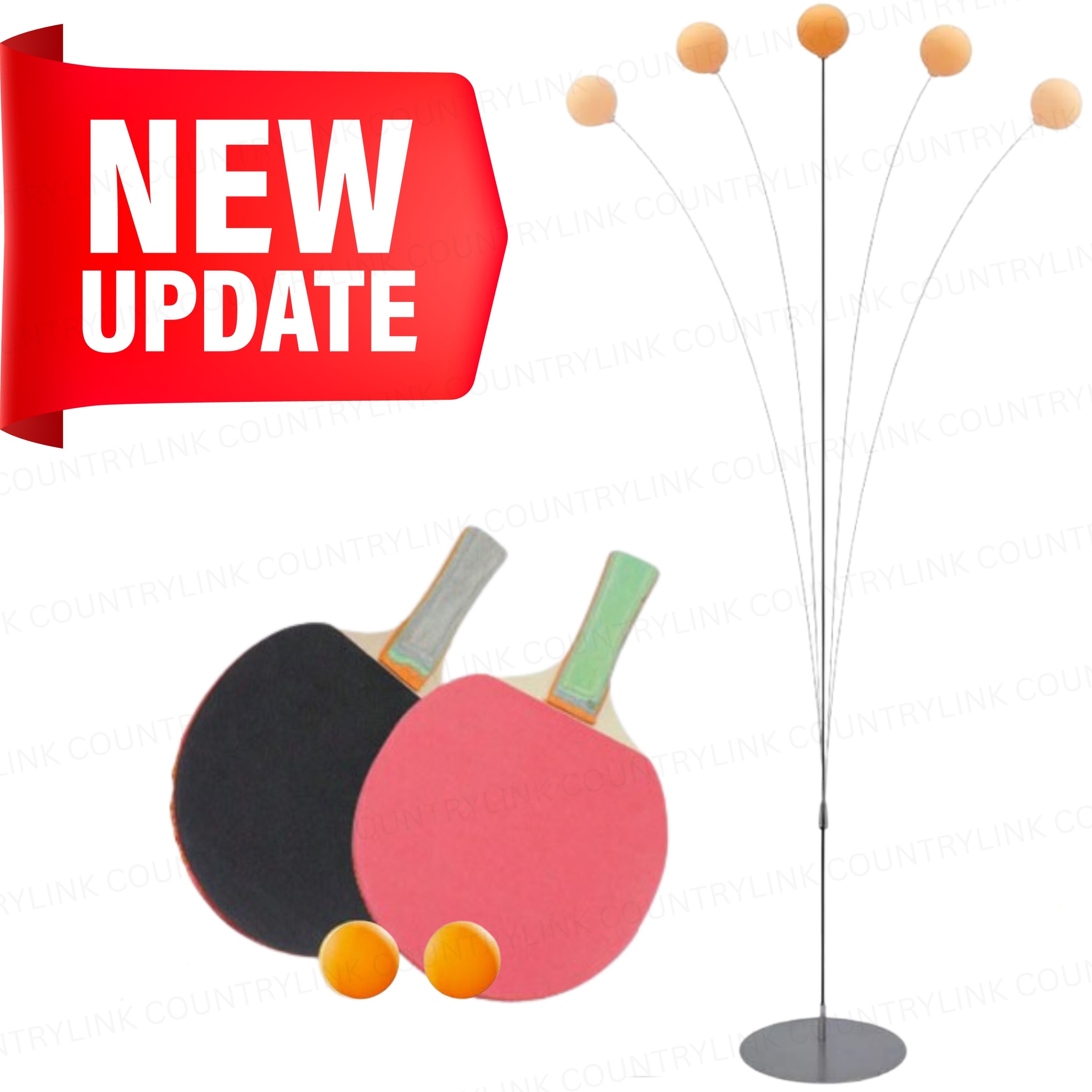 countrylink Premium Indoor Ping Pong Trainer Kit with Flexible Rod and Practice Ball System Table Tennis Kit-picture-28