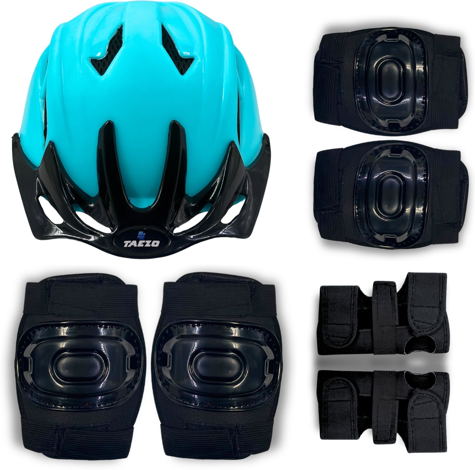 7-Pc Skating and Cycling Safety Kit for Kids (55cm, Age 6-13) Skating Kit-image-5