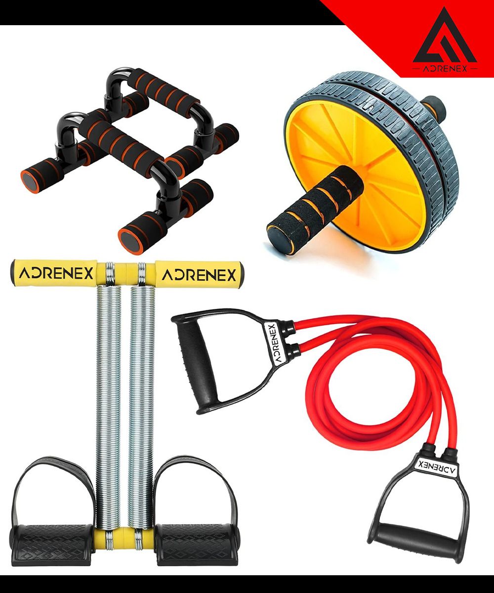 adrenex Home Fitness Combo for Full Body Workout, Strength Training & Daily Exercise Fitness Accessory Kit Kit-picture-43