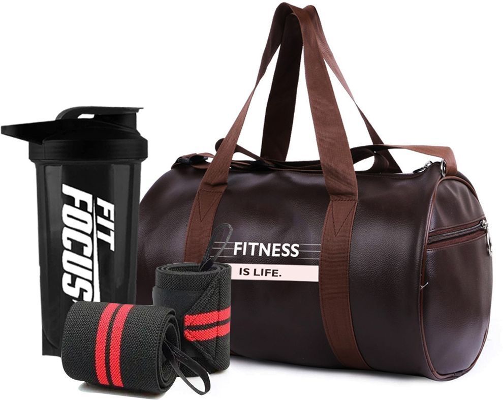 Premium gym bag combo for bag gym shaker bottle wrist band Shoulder Bag Fitness Accessory Kit Kit-image-12