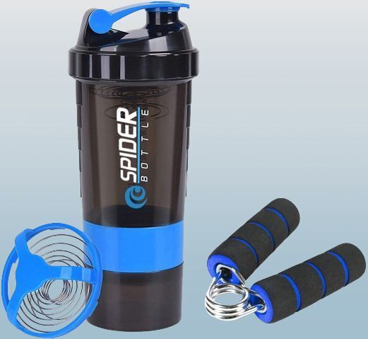 Gym Shaker Bottle And Mini Griper Anti-Slip Handles/Protein shaker For Gym. Fitness Accessory Kit Kit-image-11