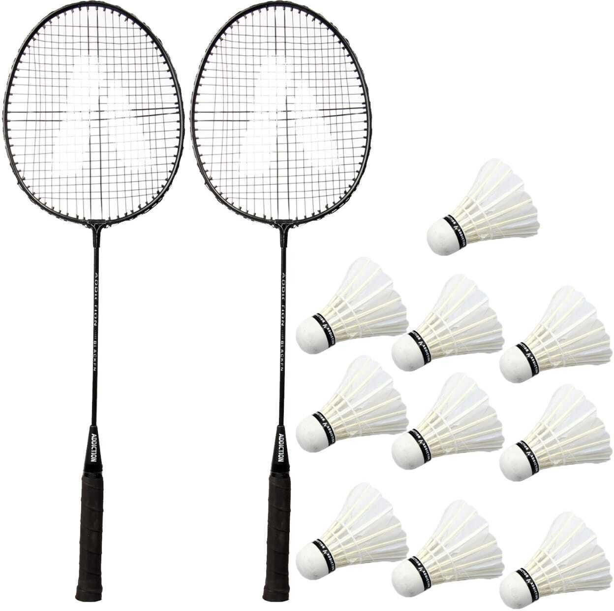 ravisport Badminton Racket Combo Kit Set Of 2 Racquet With 10 Pcs Shuttlecock Badminton Kit-picture-35