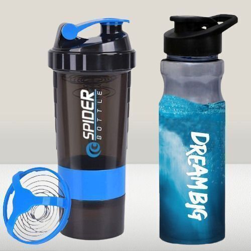 fit focus Amazing Quality Combo of Protein Gym Shaker Bottle with Sipper Water bottles Fitness Accessory Kit Kit-picture-35