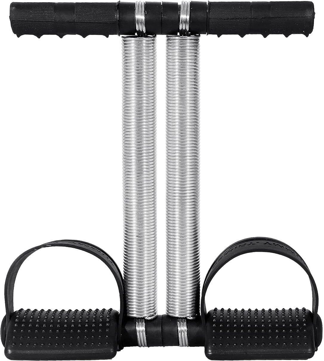 Double Spring Tummy Trimmer PRO Waist Abs Exerciser Body Toner (Black) Fitness Accessory Kit Kit-image-1