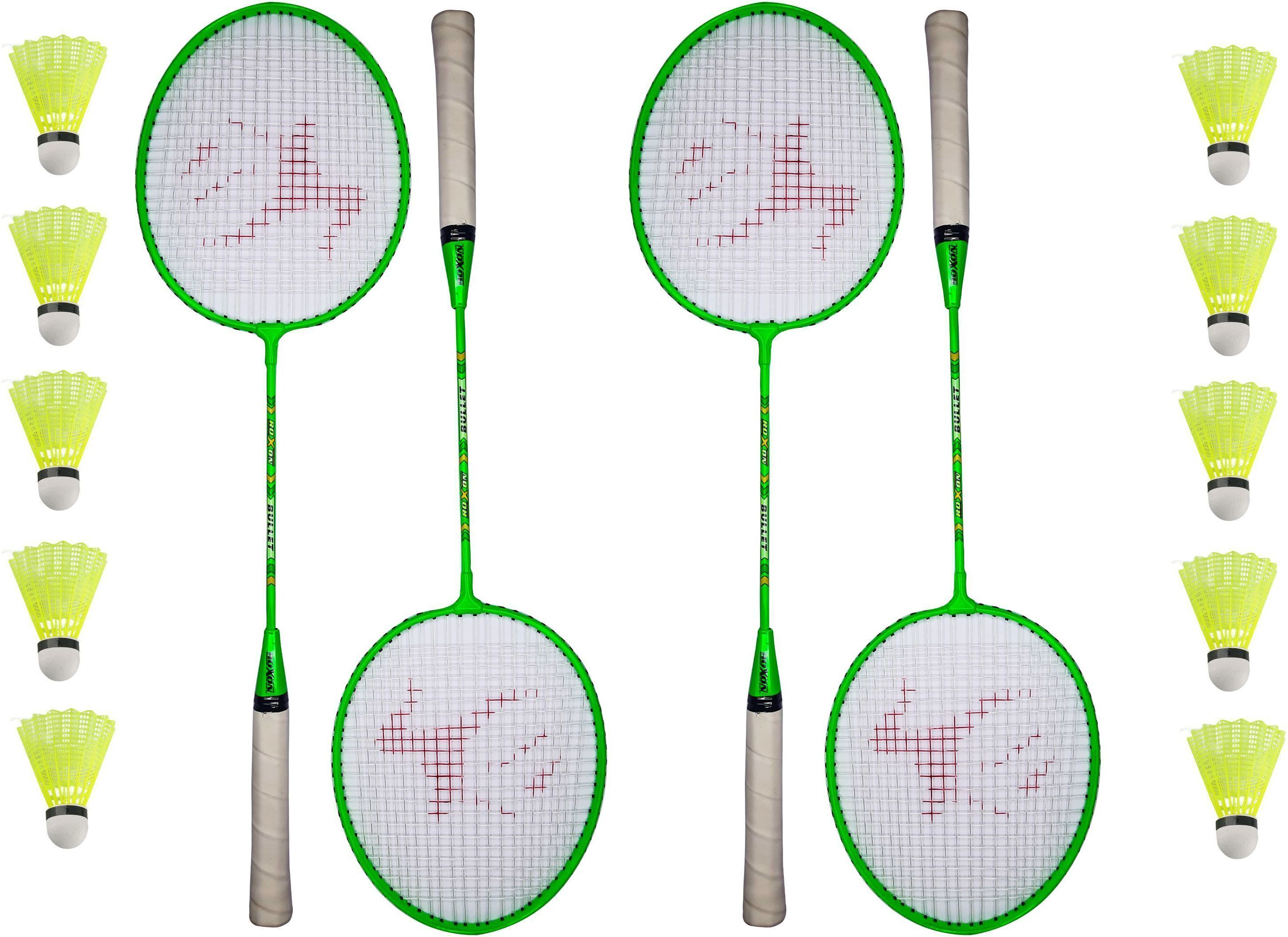 Bullet PRO Wide Body Badminton Racquet 4 pcs with 10 shuttlecock Badminton Kit-image-31