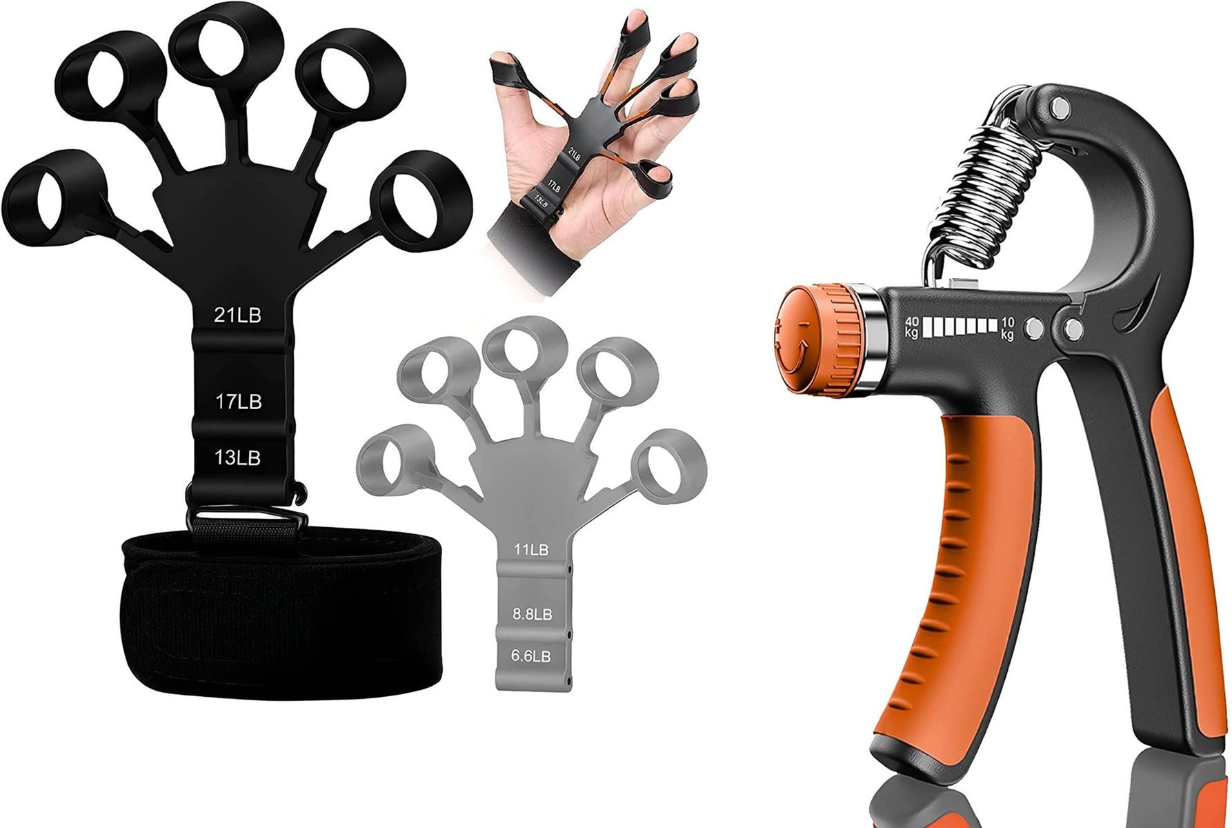 fitnessmix 2 In 1 Combo Of Finger Exerciser With Hand Gripper Gym & Sports Kit Fitness Accessory Kit Kit-picture-27