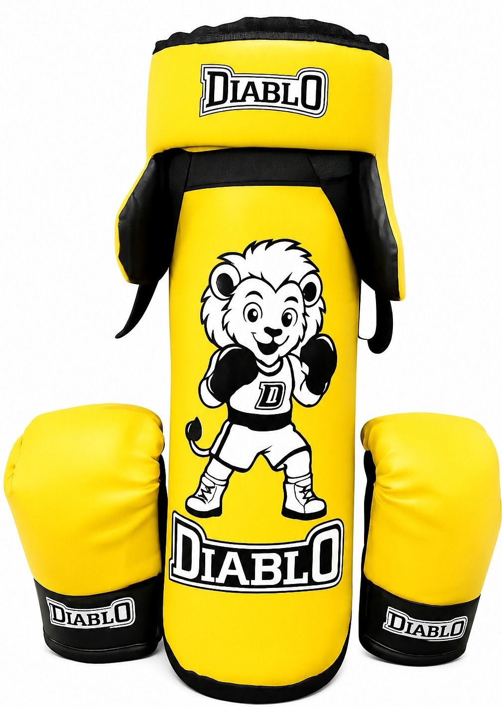 diablo Boxing Kit Set for Kids, Punching Bag, Gloves & Head Guard 3-8 Yrs Boxing Kit-picture-26