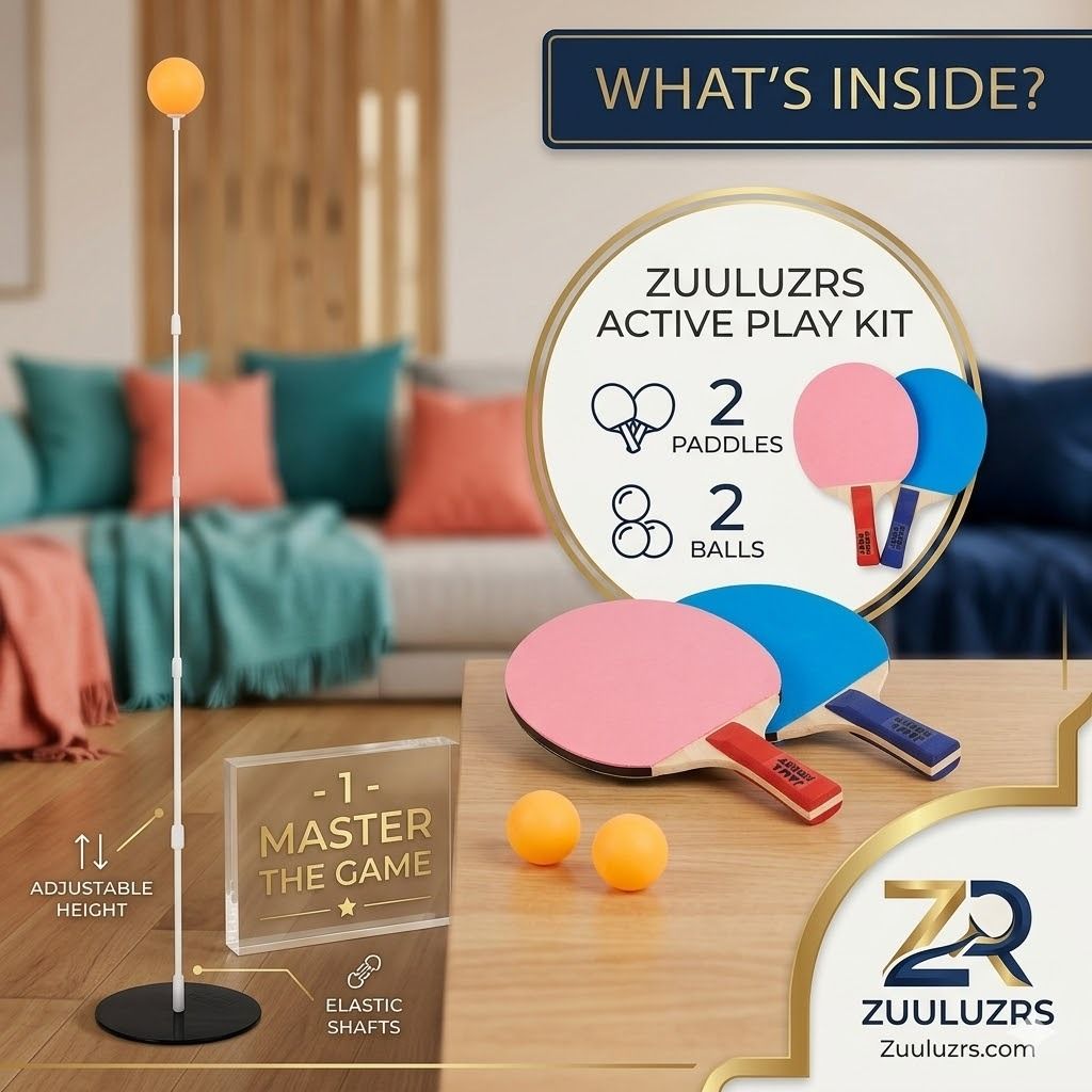 zuuluzrs Practice Kit Indoor - Outdoor Trainer Set Kit Ping Pong Table Tennis Table Tennis Kit-picture-6