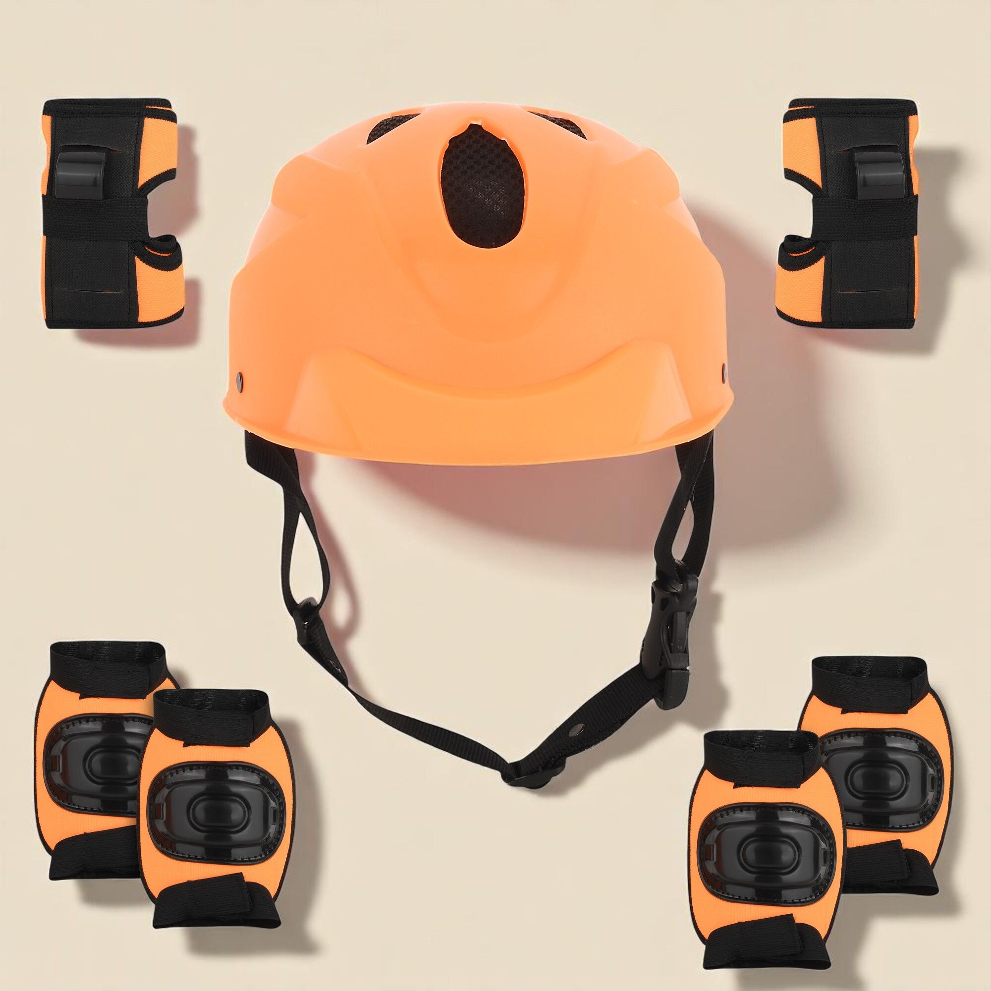 Skating Kit for Kids (3-7 Years) |Cycling Safety Kit|Knee, Elbow, Thigh Guard Cycling Kit