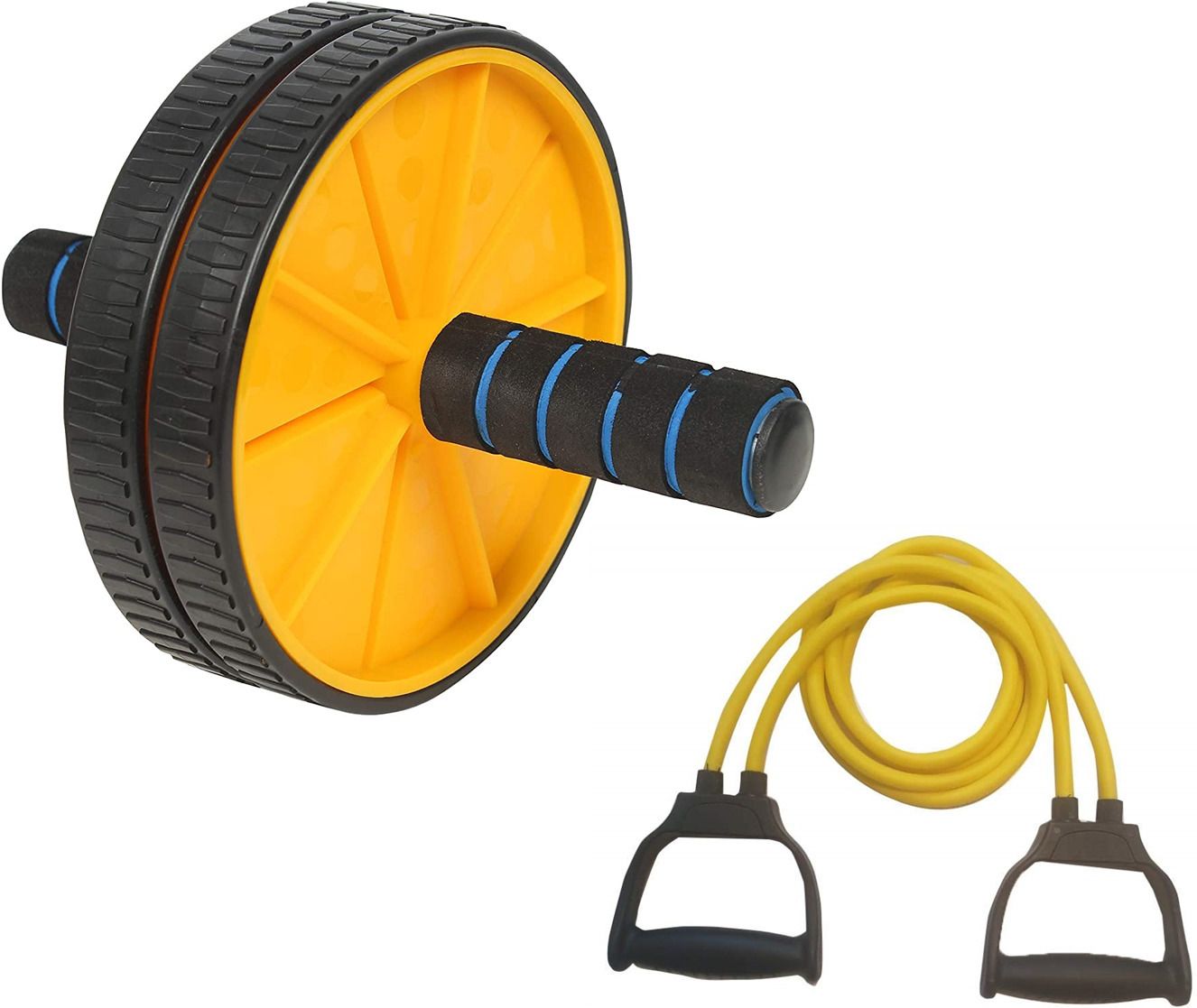 pheonix Combo of Ab Wheel Roller with Toning Tube for Gym Workout Fitness Accessory Kit Kit-picture-38