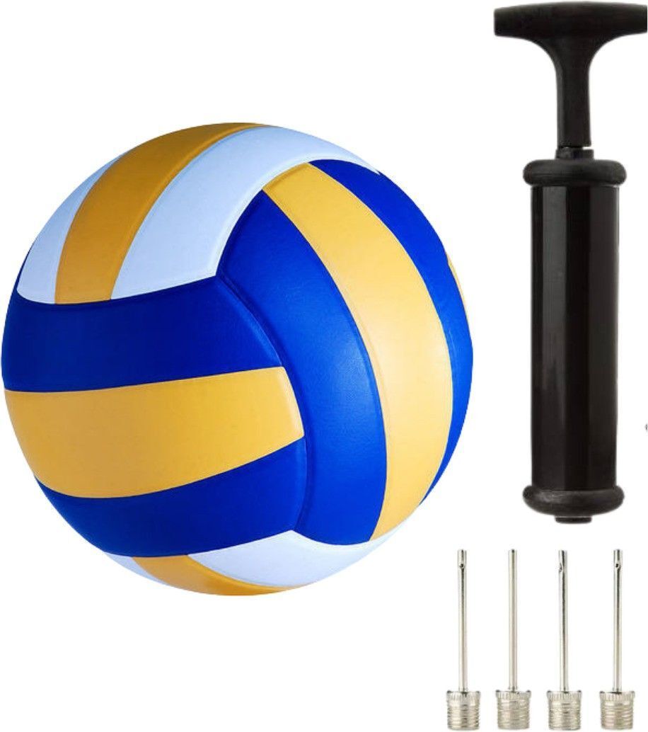 Standard size Volleyball with classic color with pump and 4 metal pin Volleyball Kit-image-13