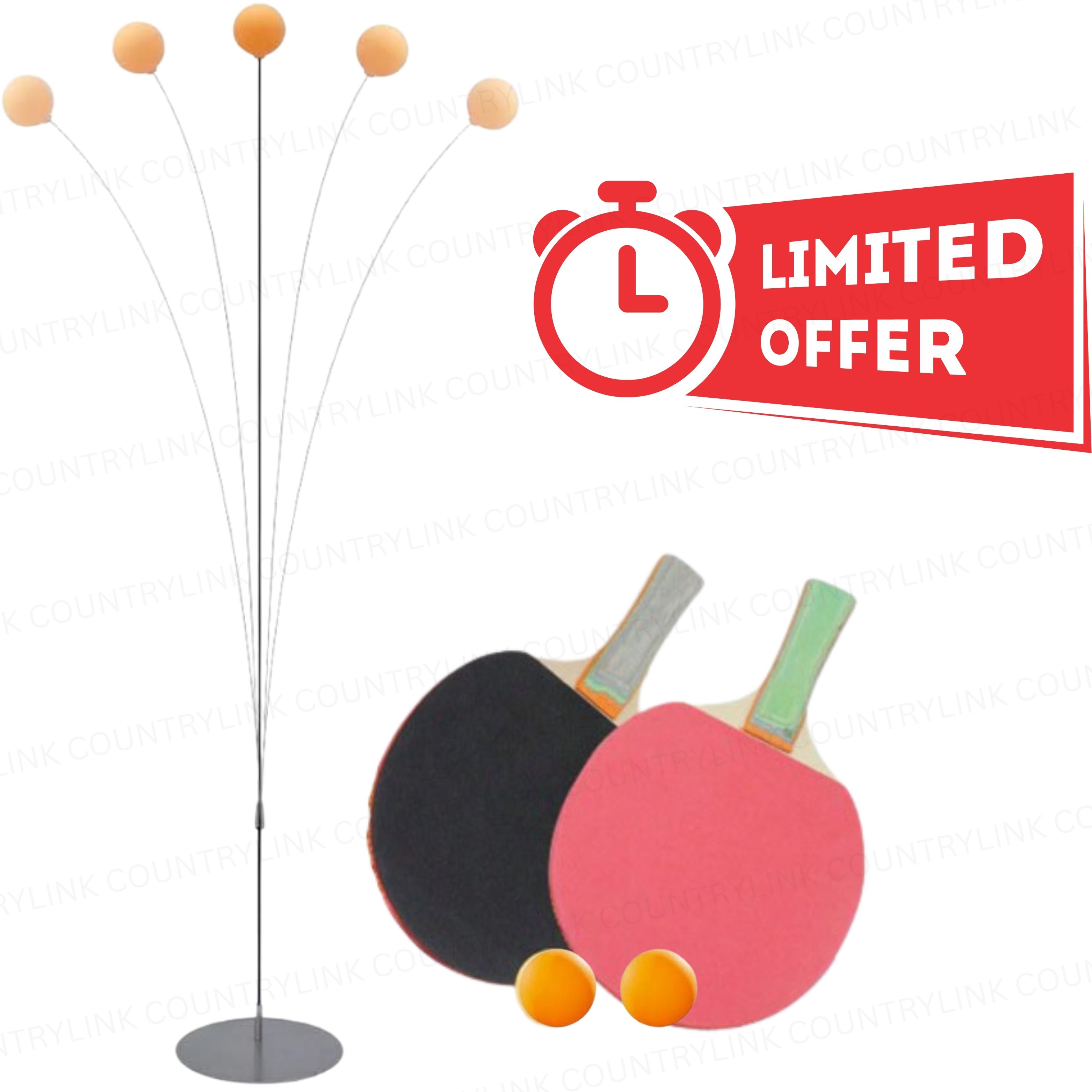 countrylink Advanced Ping Pong Trainer Set with Flexible Shaft and Rebound Ball Practice Kit Table Tennis Kit-picture-21