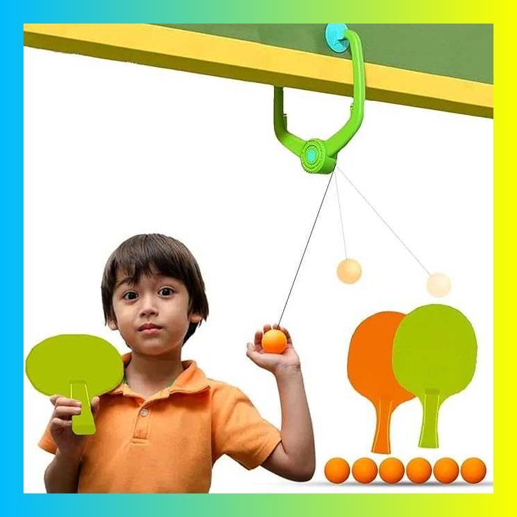 Hanging Table Tennis Trainer SetRacketsIndoor Self-Practice GameTennis Kit Table Tennis Kit-image-44