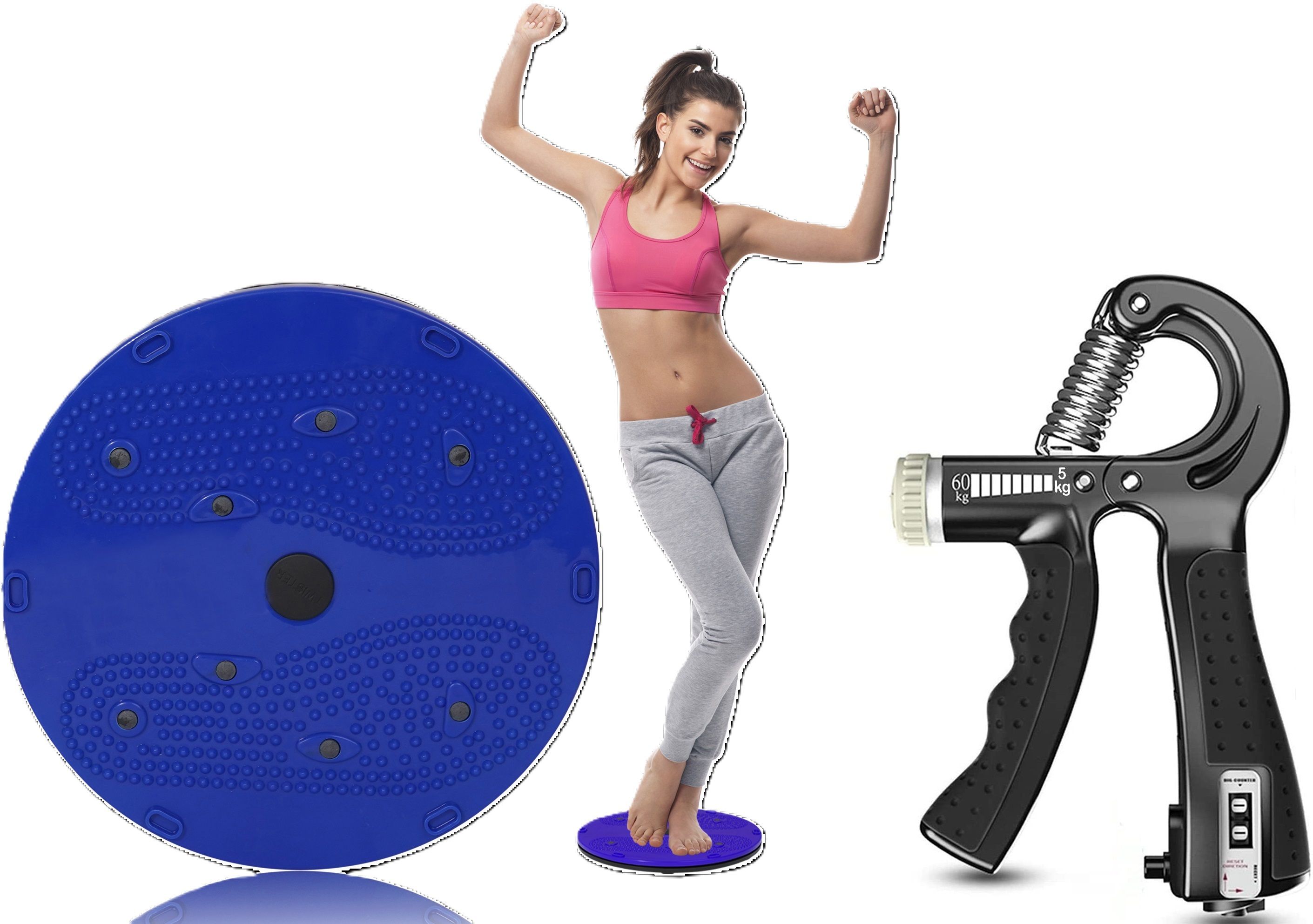 HOME GYM Countable Hand Gripper and twister For Men and Women Fitness Accessory Fitness Accessory Kit Kit-image-13