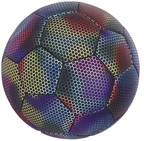 nema Luminous Reflective Outdoor Soccer Glow in Dark Ball - Multi - Size 4 Football - Size: 4-picture-6