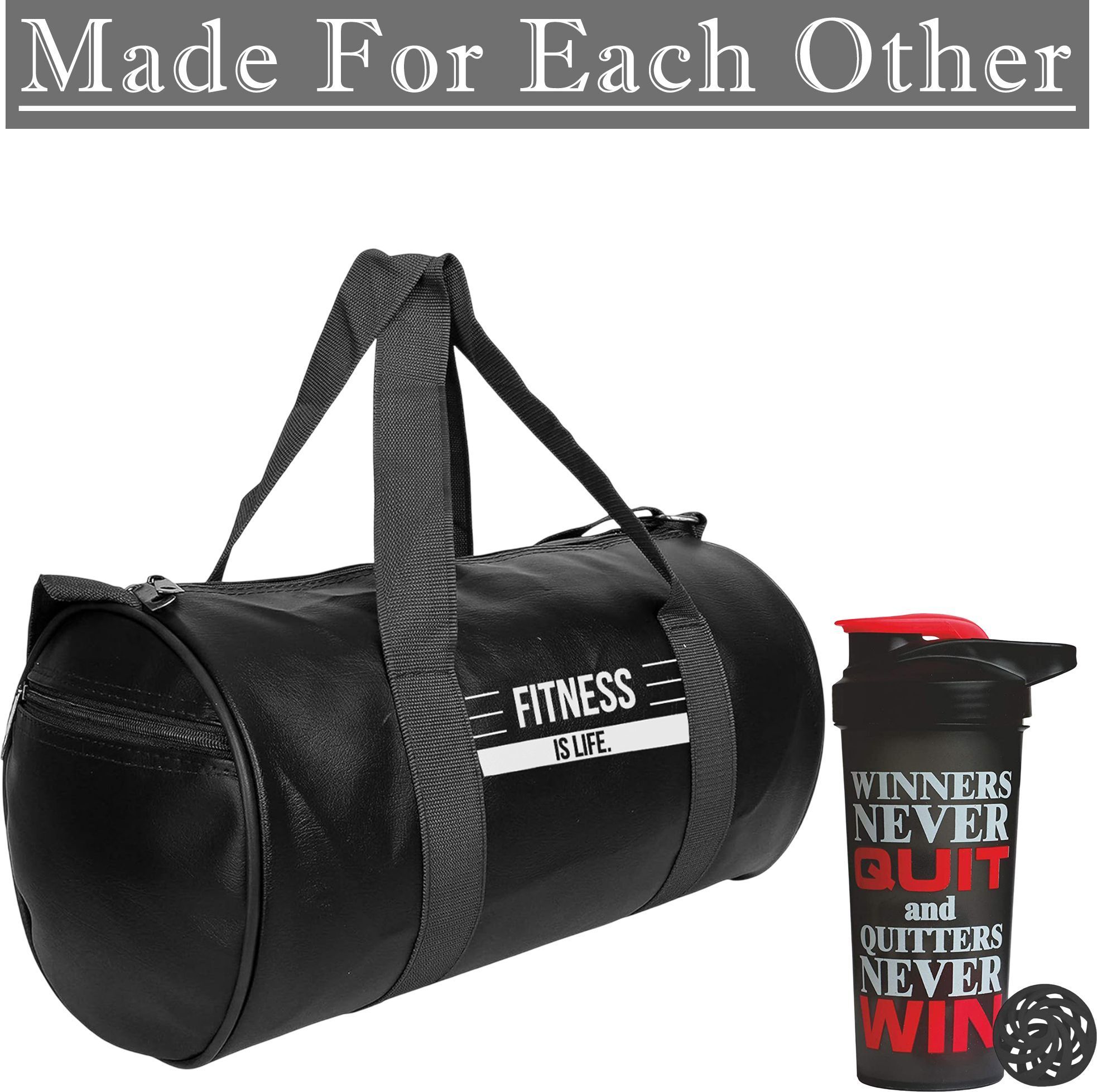 Combo Fitness Duffle Bag with Protein Shaker Durable, Stylish Bag For Men&Women Fitness Accessory Kit Kit-image-42