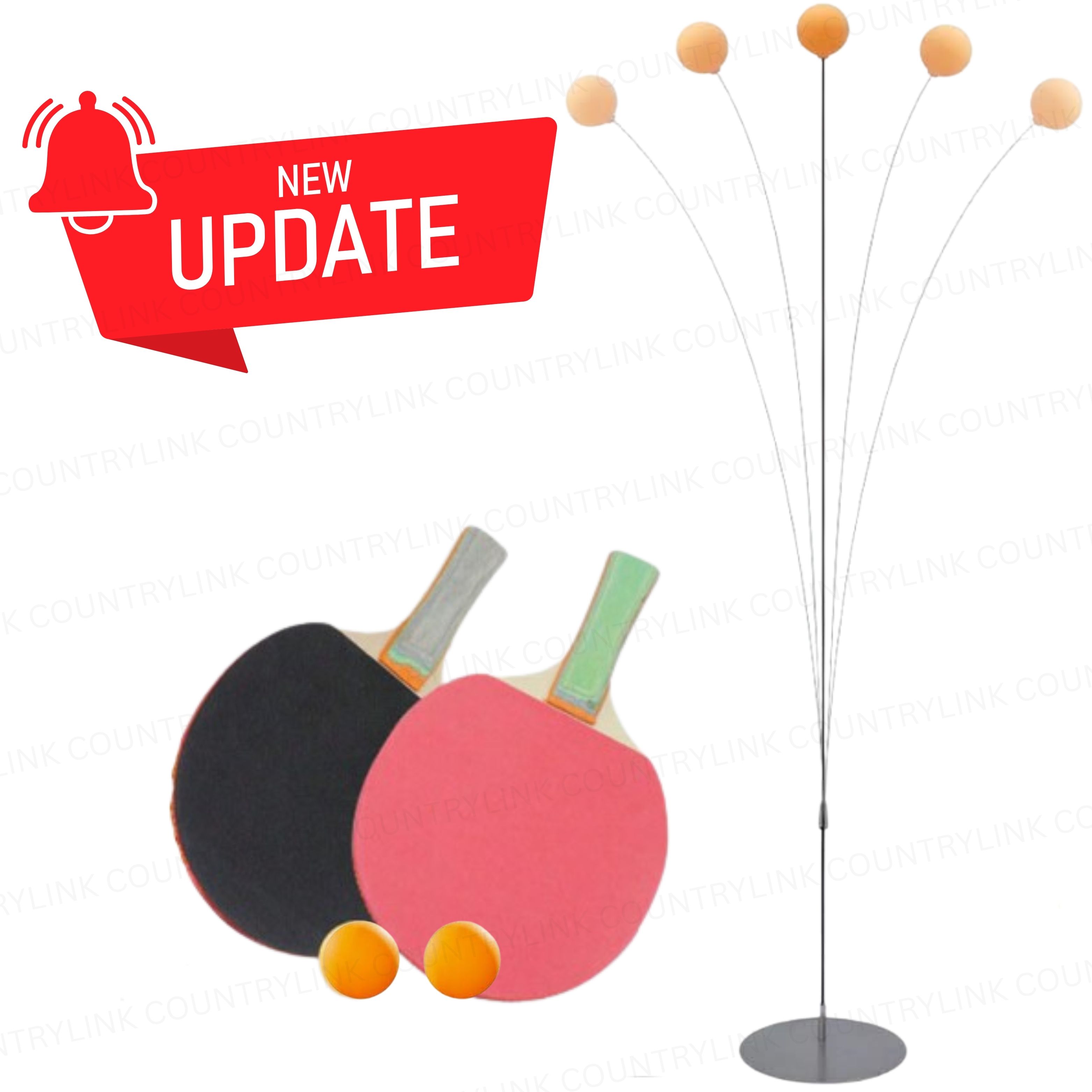 countrylink Smart Ping Pong Trainer Set with Flexible Rod and Indoor Practice Ball System Table Tennis Kit-picture-14