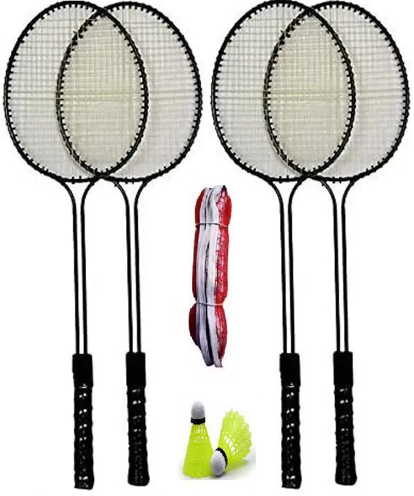 krishav trading KT_2doubleshafNScketwithshuttle06_Ers Badminton Kit-picture-49