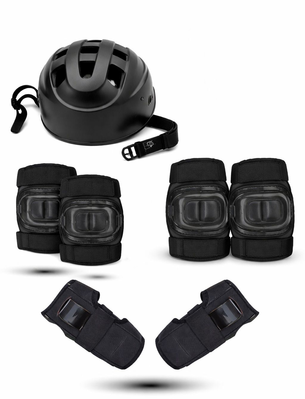 Safety Gear Combo for Kids 4–10 Years – Helmet with Knee, Elbow & Wrist Protect Cycling Kit-image-21