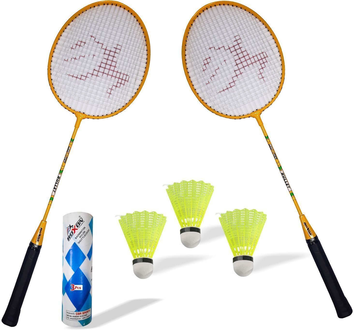 ravisport Bullet Racquet 2 Pcs with NYLON SHUTTLECOOK 3 PCS WITH BOX Badminton Kit-picture-20