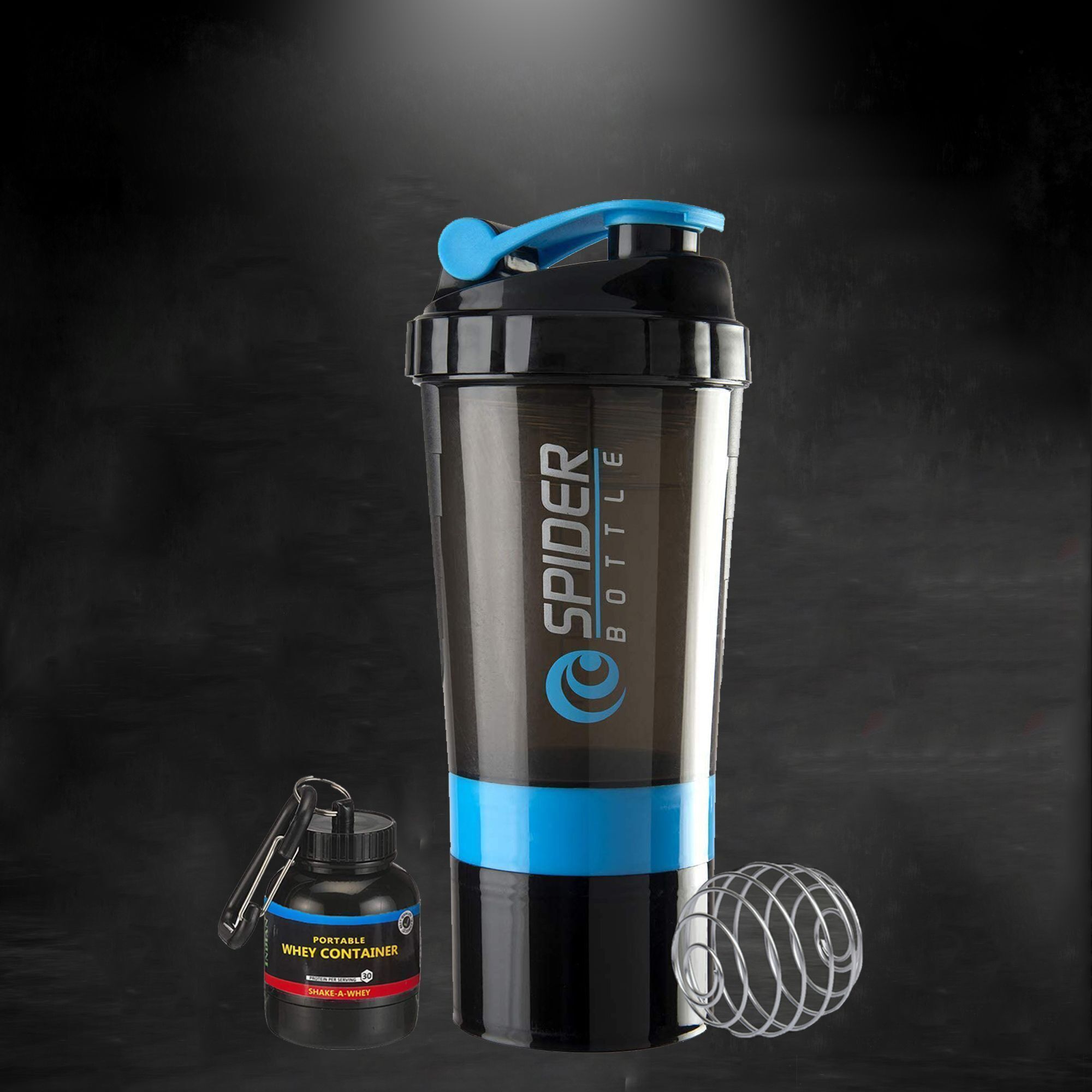 Best Quality Gym Shaker Bottle with Protein Funnel | Protein Container for Gym Fitness Accessory Kit Kit-image-47