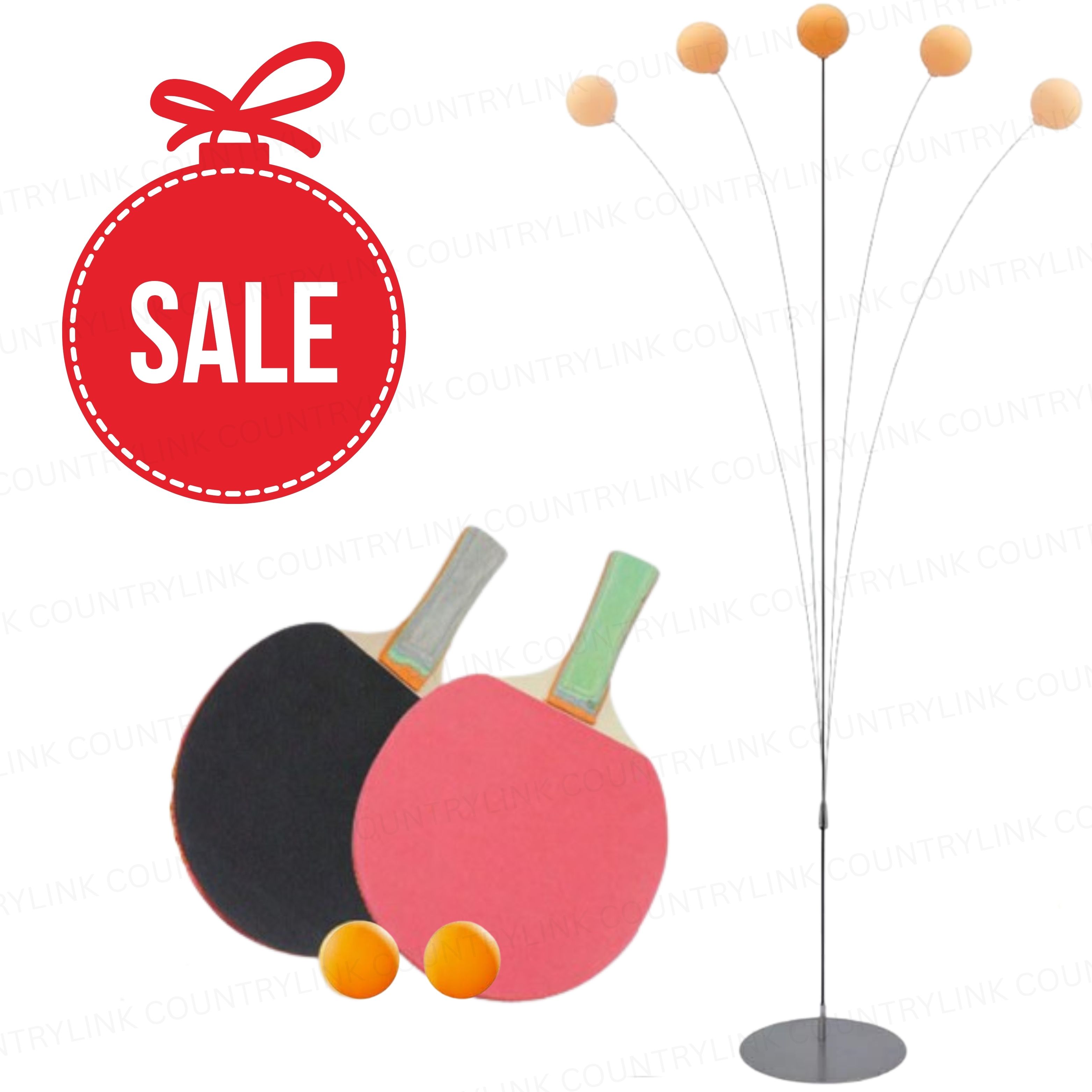 countrylink Premium Ping Pong Trainer Set with Elastic Rod Stand and Training Balls Kit Table Tennis Kit-picture-7