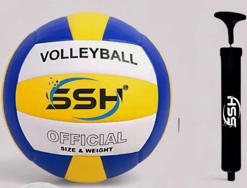 vsm SSH Volleyball Size-4 Combo With Air Pump and Net Volleyball Kit-picture-31