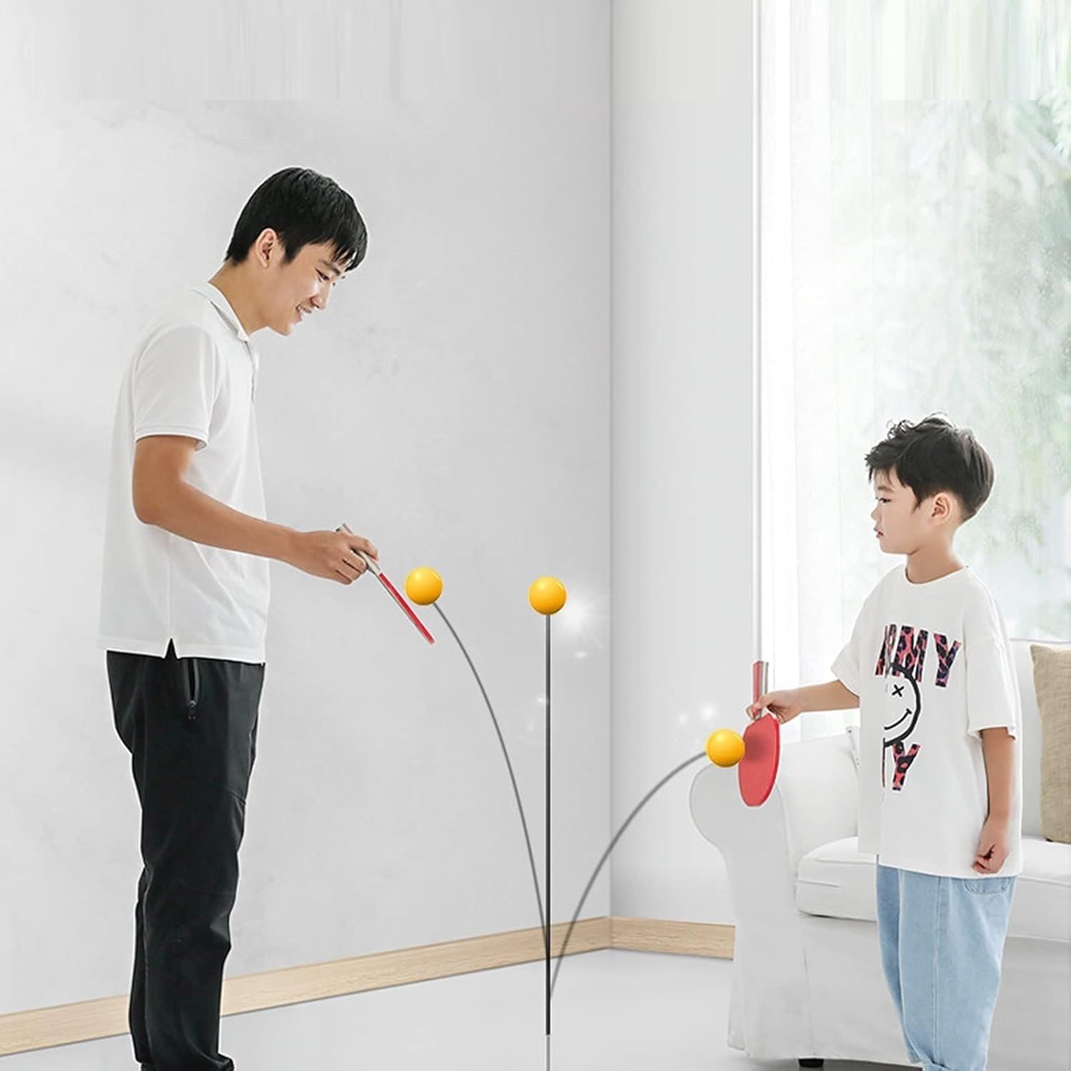 Indoor Outdoor Ping Pong Table Tennis with 2 Wooden Rackets & 2 Balls Table Tennis Kit-image-33